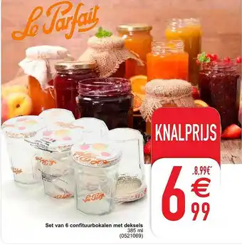Set Van 6 Confituurbokalen Met Deksels
