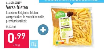 ALDI All seasons verse frieten 750g aanbieding