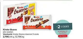 Carrefour Kinder Bueno 215g aanbieding