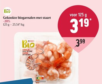 Delhaize Gekookte biogarnalen met staart aanbieding