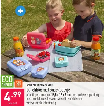 ALDI Home creation kitchen lunchbox met snackdoosje aanbieding