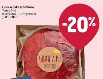Cheesecake framboos