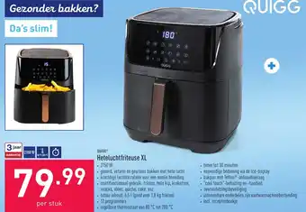 ALDI Quigg heteluchtfriteuse XL aanbieding