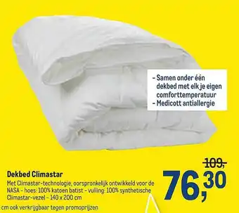 Makro Dekbed Climastar aanbieding