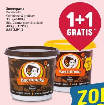 Delhaize Smeerpasta aanbieding