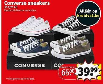 Kruidvat Converse Sneakers aanbieding