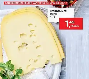 Alvo Leerdammer original 100 g aanbieding