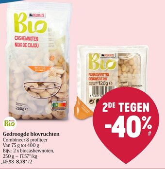Gedroogde biovruchten