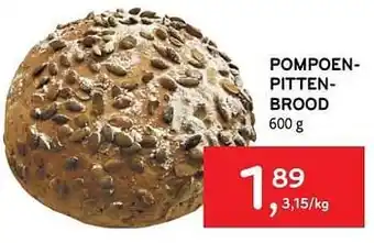 Pompoenpittenbrood 600 g
