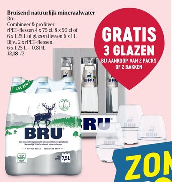 Delhaize Bruisend natuurlijk mineraalwater aanbieding