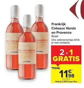 Carrefour Market Frankrijk Coteaux Varois En Provence aanbieding