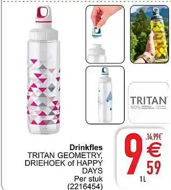 Cora Drinkfles Tritan aanbieding