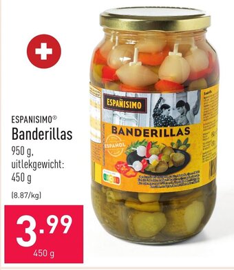 ALDI Espanisimo banderillas 450g aanbieding