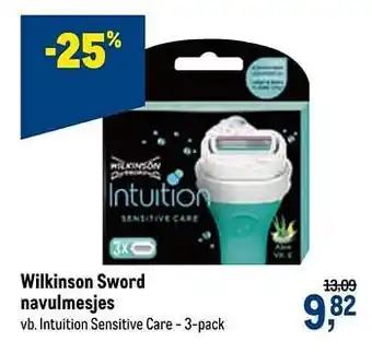 Makro Wilkinson sword navulmesjes intuition sensitive care aanbieding