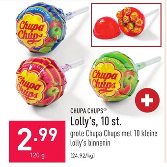 ALDI Chupa chups lolly's, 10 st. 120g aanbieding