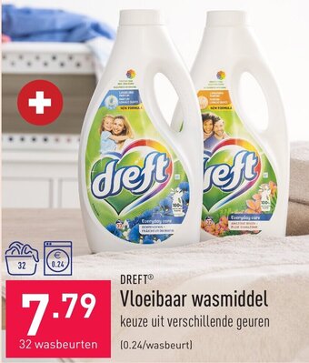 ALDI Dreft vloeibaar wasmiddel aanbieding