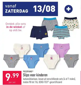 ALDI Pocopiano slips voor kinderen aanbieding