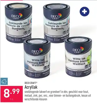 ALDI Deco craft acryllak aanbieding