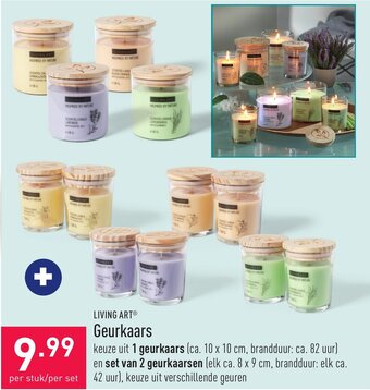 ALDI Living art geurkaars aanbieding
