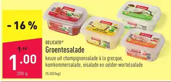 ALDI Delicato groentesalade 200g aanbieding