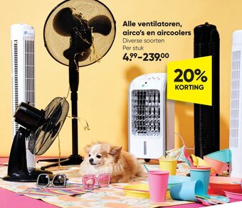 Big Bazar Alle ventilatoren, airco's en aircoolers aanbieding
