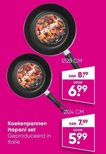 Big Bazar Koekenpannen itapani set aanbieding