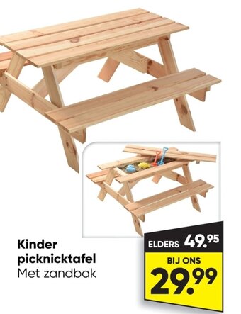 Kinder picknicktafel