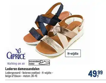 Makro Caprice lederen damessandalen aanbieding
