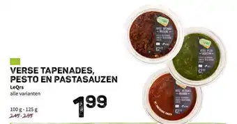 Verse tapenades, pesto en pastasauzen leqrs 100-125 g