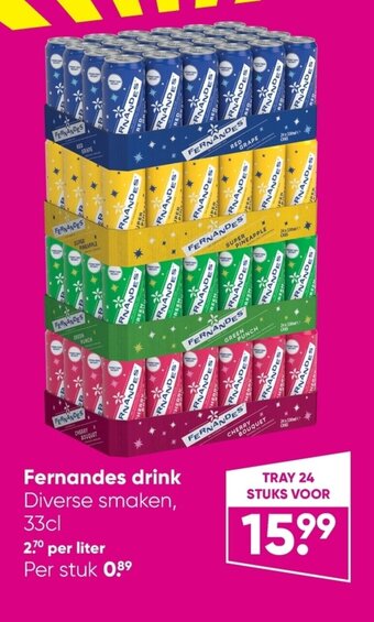 Big Bazar Fernandes drink 33cl aanbieding