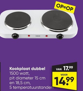 Kookplaat dubbel