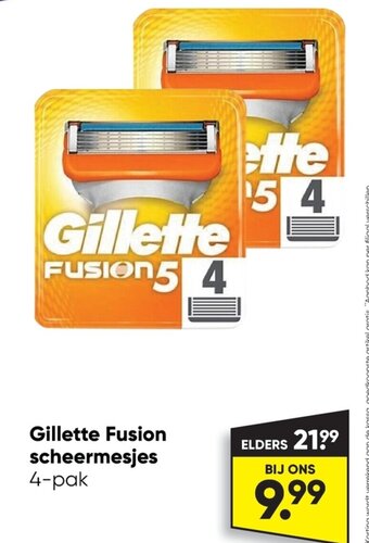 Gillette fusion scheermesjes