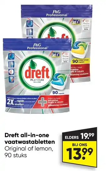 Big Bazar Dreft all-in-one vaatwastabletten aanbieding