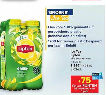 Carrefour Market Ice tea lipton aanbieding