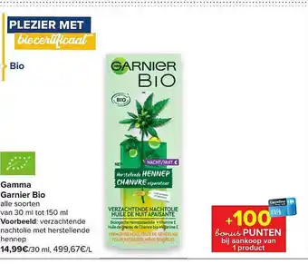 Carrefour Gamma garnier bio aanbieding