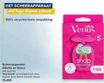 Carrefour Scheerapparaten gillette en venus aanbieding