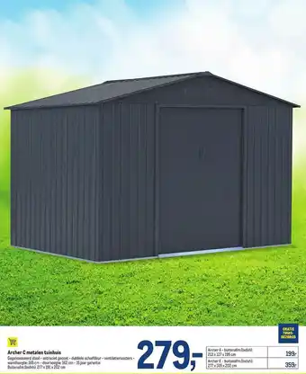 Archer c metalen tuinhuis