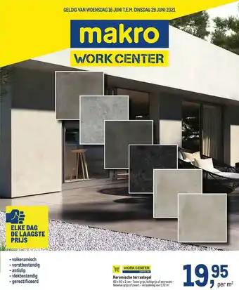 Makro Workcenter keramische terrastegel aanbieding