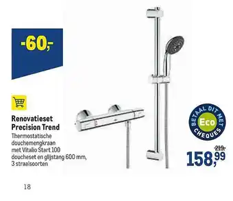 Renovatieset precision trend