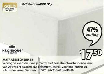 Jysk Matrasbeschermer aanbieding
