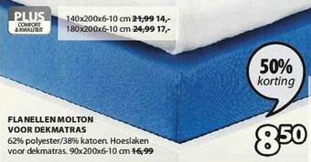 Jysk Flanellen molton voor dekmatras aanbieding