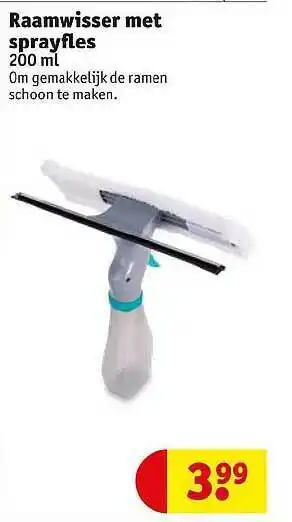 Kruidvat Raamwisser met sprayfles aanbieding