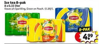 Kruidvat Ice tea 8-pak aanbieding