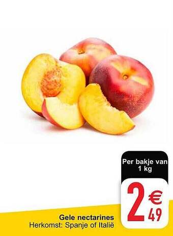 Cora Gele nectarines aanbieding