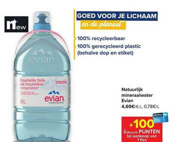Natuurlijk mineraalwater evian