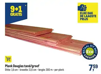 Makro Plank douglas tand-groef aanbieding