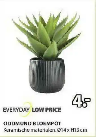 Jysk Oddmund bloempot 14x13 cm aanbieding