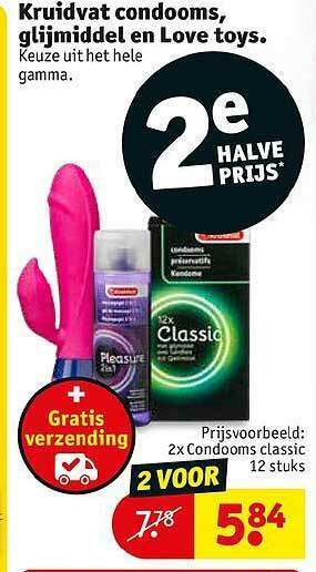 Kruidvat Kruidvat condooms, glijmiddel en love toys aanbieding