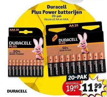 Kruidvat Duracell plus power batterijen aanbieding