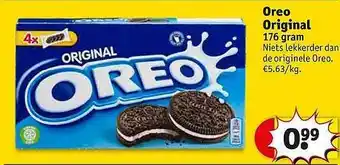 Kruidvat Oreo original 176 gram aanbieding